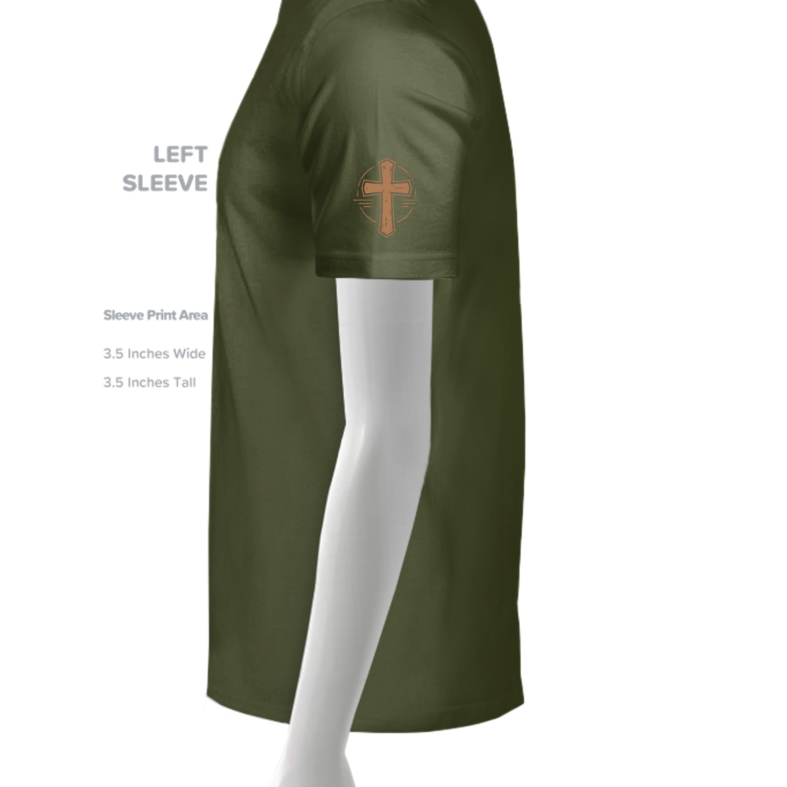 MILITARY GREEN - G500 - SLEEVE_LEFT